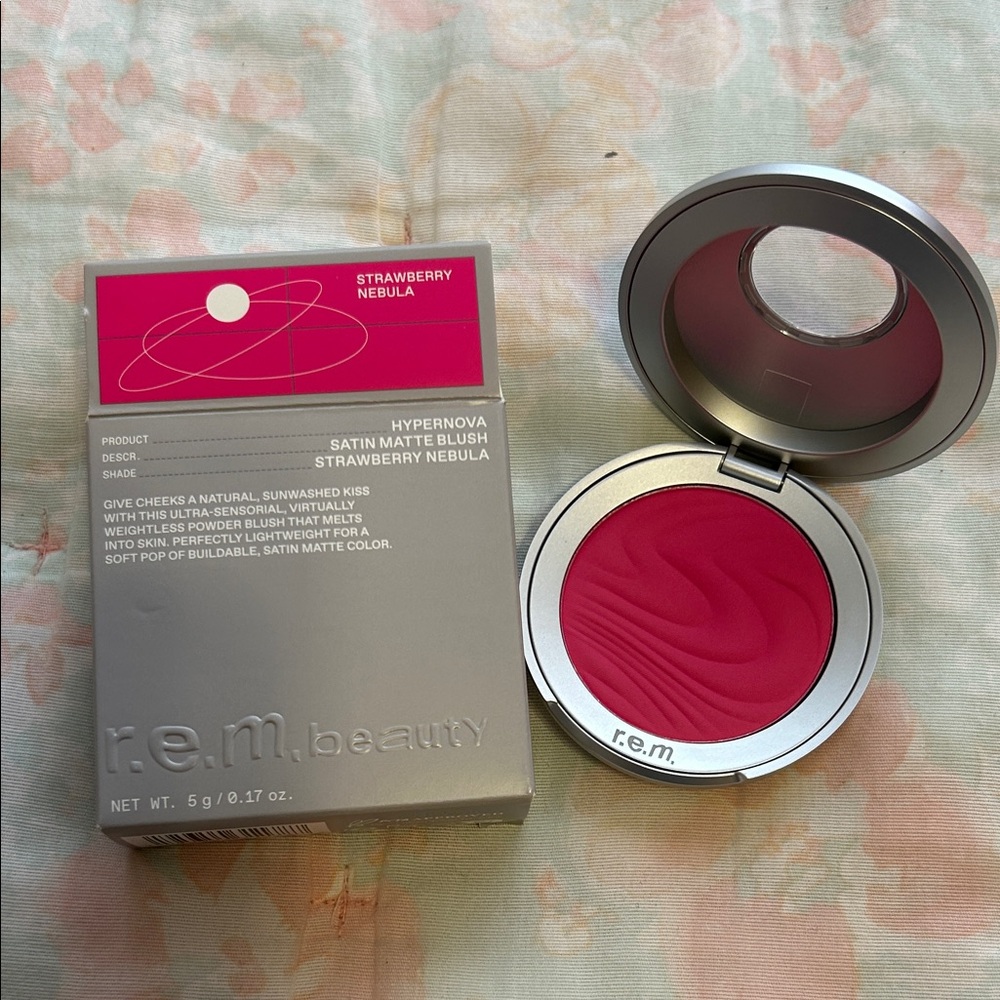 Satin Matte Blush in Strawberry Nebula